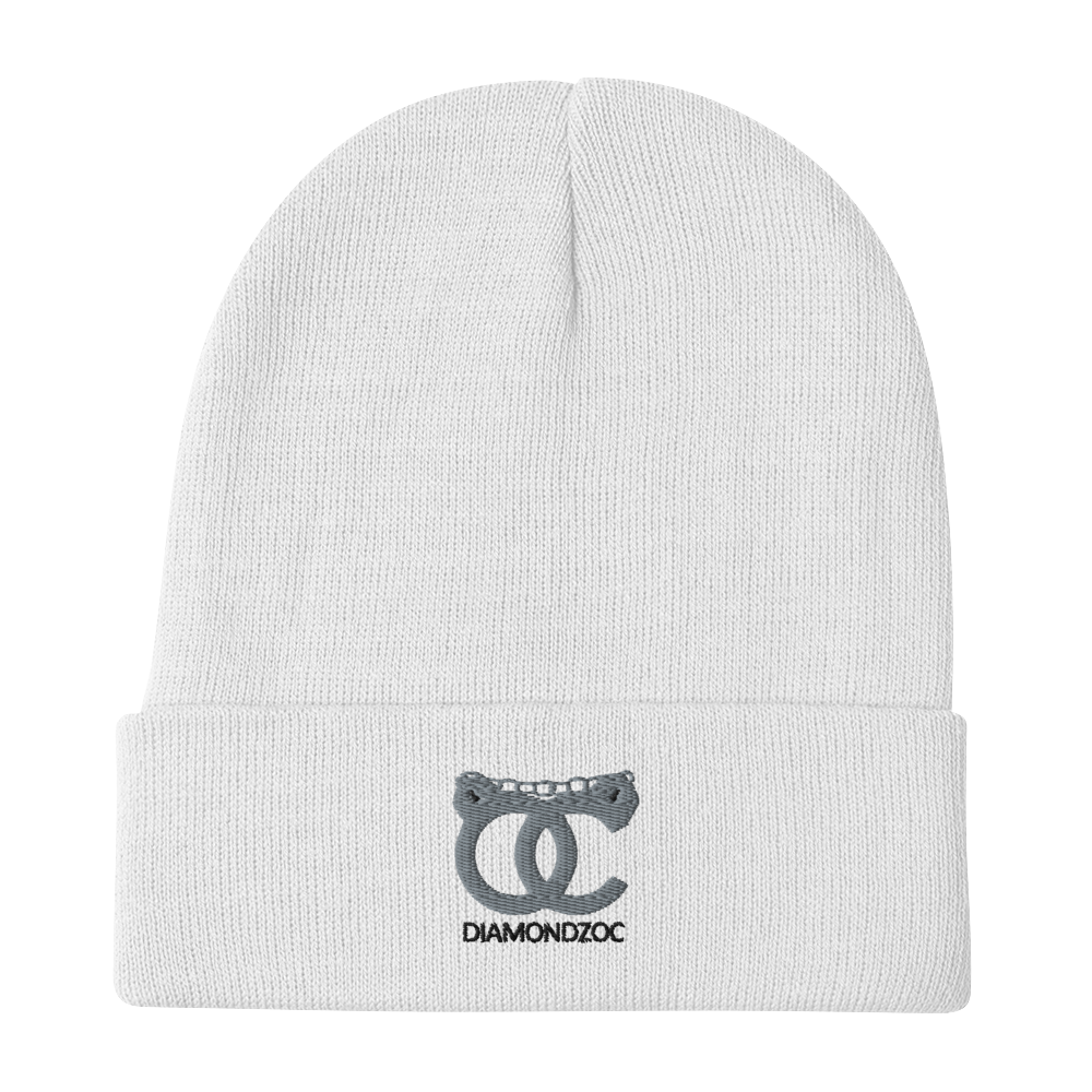 DiamondzOC Cuffed Up Logo Winter Hat Embroidered Beanie