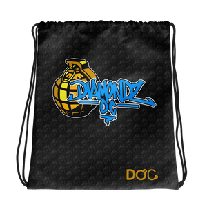 DiamondzOC Urban Grenade Designer Drawstring Bag D.O.C. Graphics by iHustle365