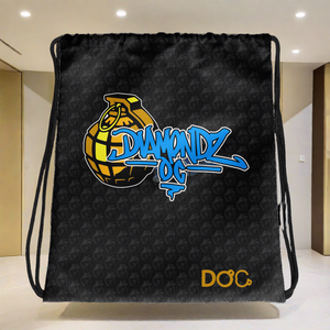 DiamondzOC Urban Grenade Designer Drawstring Bag D.O.C. Graphics by iHustle365