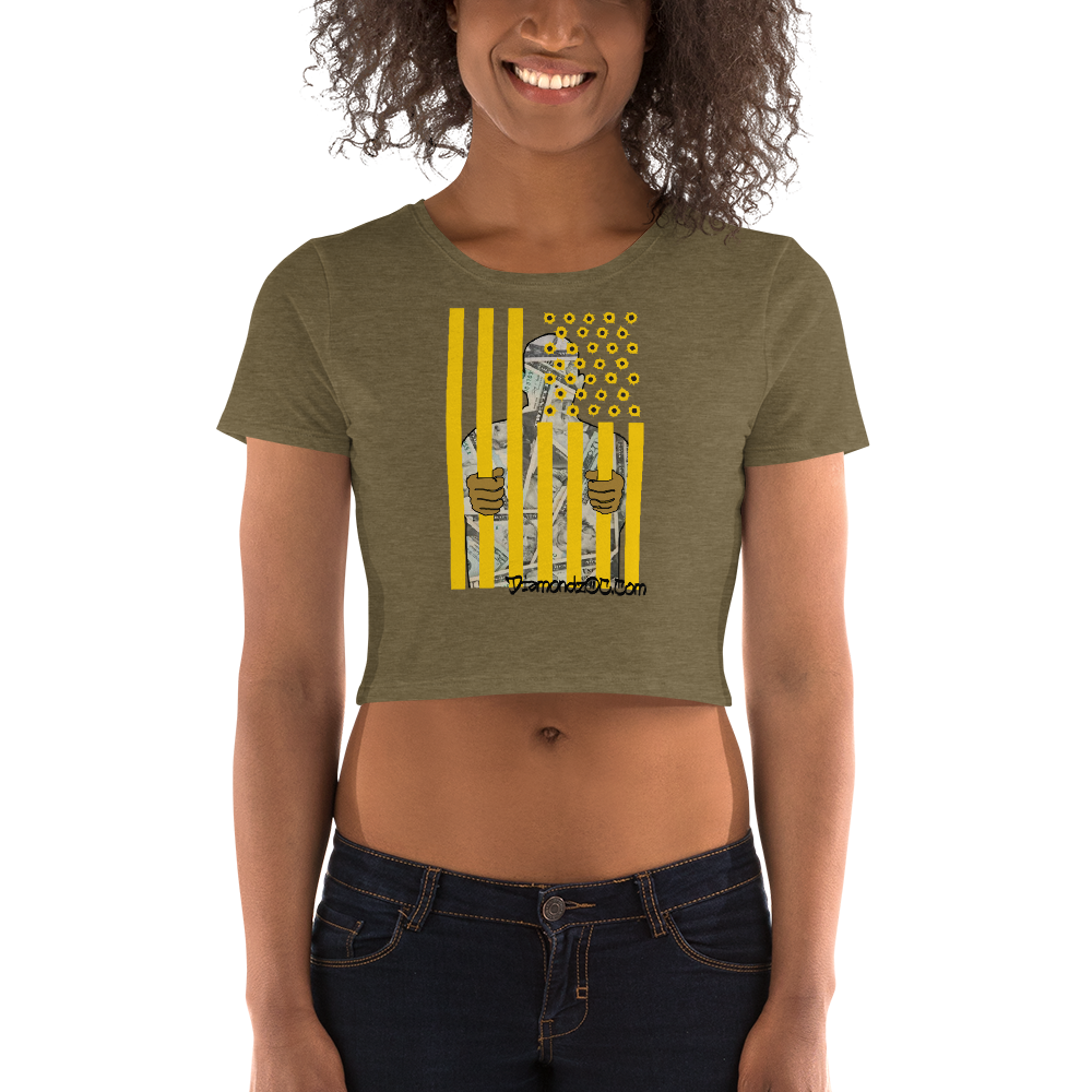 DOC Flag 2019 Womens Crop Top Tee Tshirt