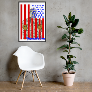 DOC Flag Wall Art Enhanced Matte Paper Framed Poster (in)