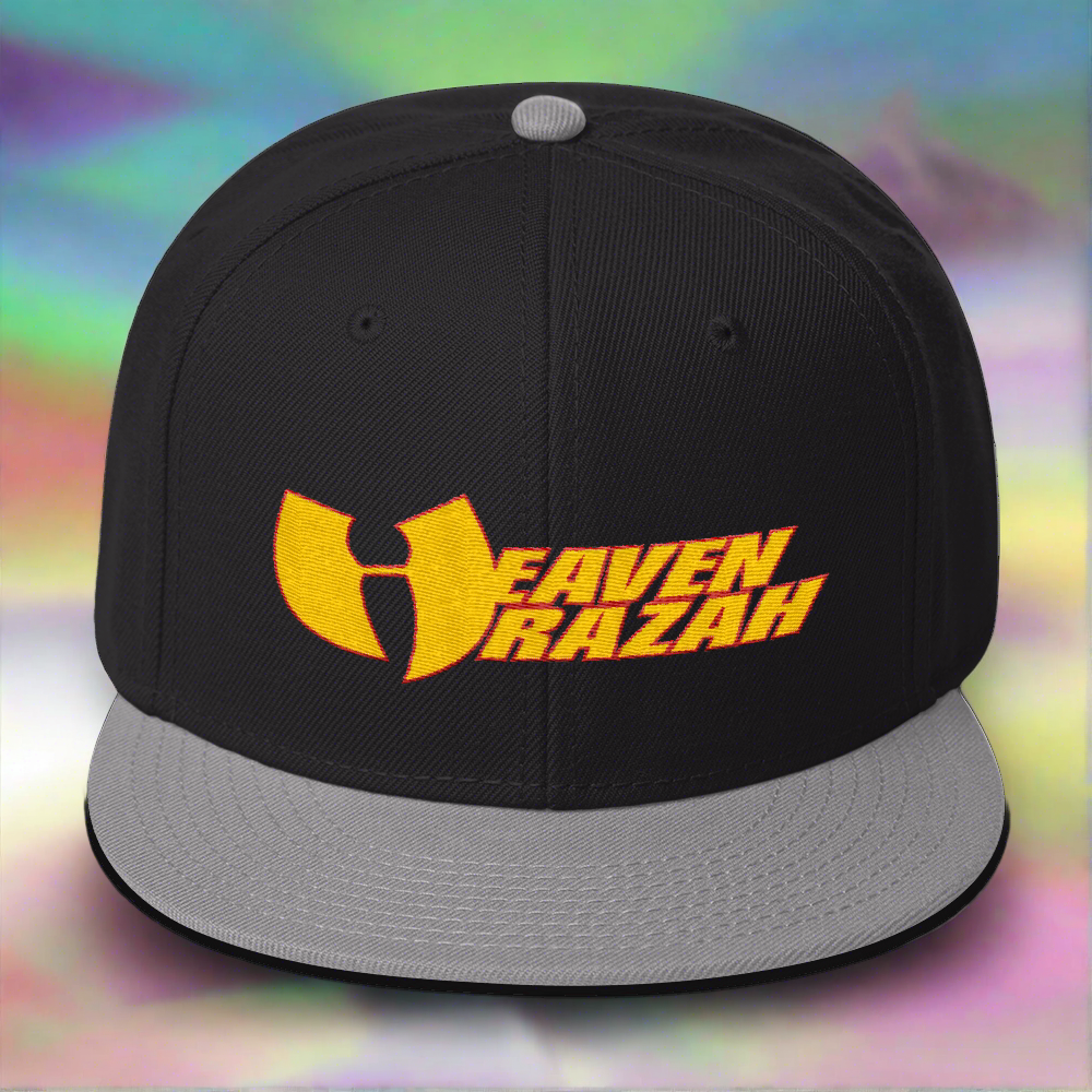 Official Hell Razah Heaven Razah Cap Embroidered Official WU Snapback Hat Graphics by Culture Freedom