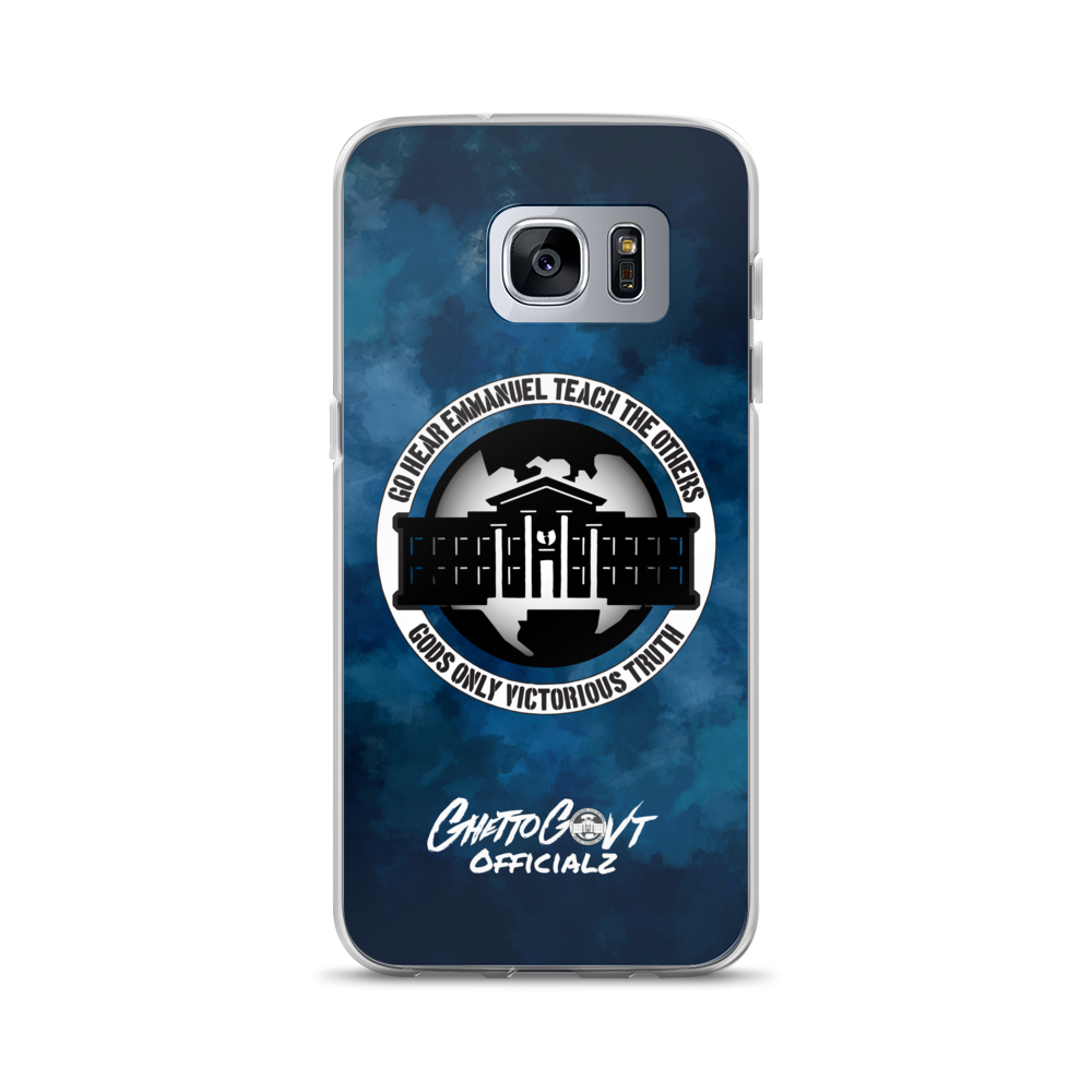 Ghetto Gov't Officialz Logo Go Hear Emmanuel Teach The Others Samsung Cell Phone Case Heaven Razah Hell Razah Music Inc