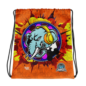 Official Hell Razah Music Inc Elephant Never Forgets Designer Drawstring Bag Heaven Razah Merch Graphics by iHustle365_