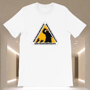 End Police Brutality Sign by Diamondz OC Designer Short-Sleeve Unisex T-Shirt Urban Protest Tee