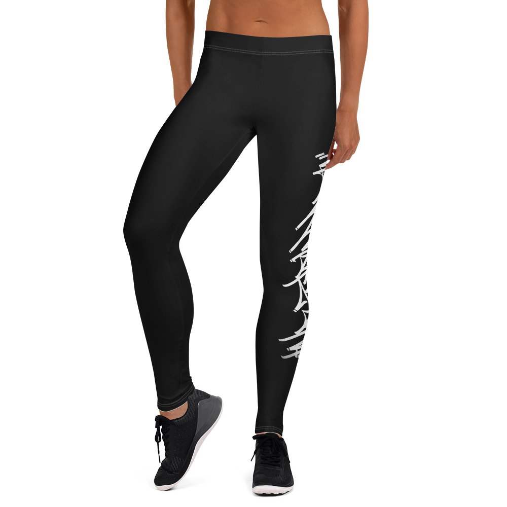 Official HellRazah Music Inc. Skater Style Tagger Designer Leggings Yoga Pants HeavenRazah Merch Graphics by Sly Ski Original