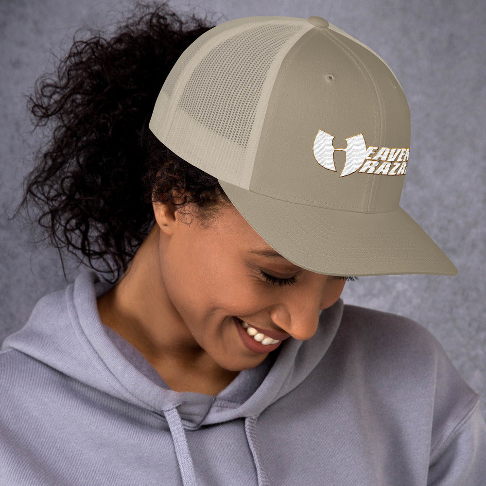 Official HellRazah Music Inc Embroidered Hat HeavenRazah Trucker Cap Graphics by Culture Freedom