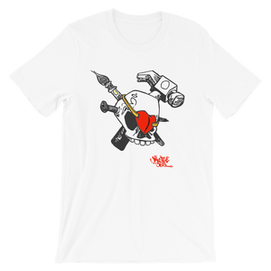 iHustle365 Skull & Heart DiamondzOC Designer Tee Short-Sleeve Unisex T-Shirt
