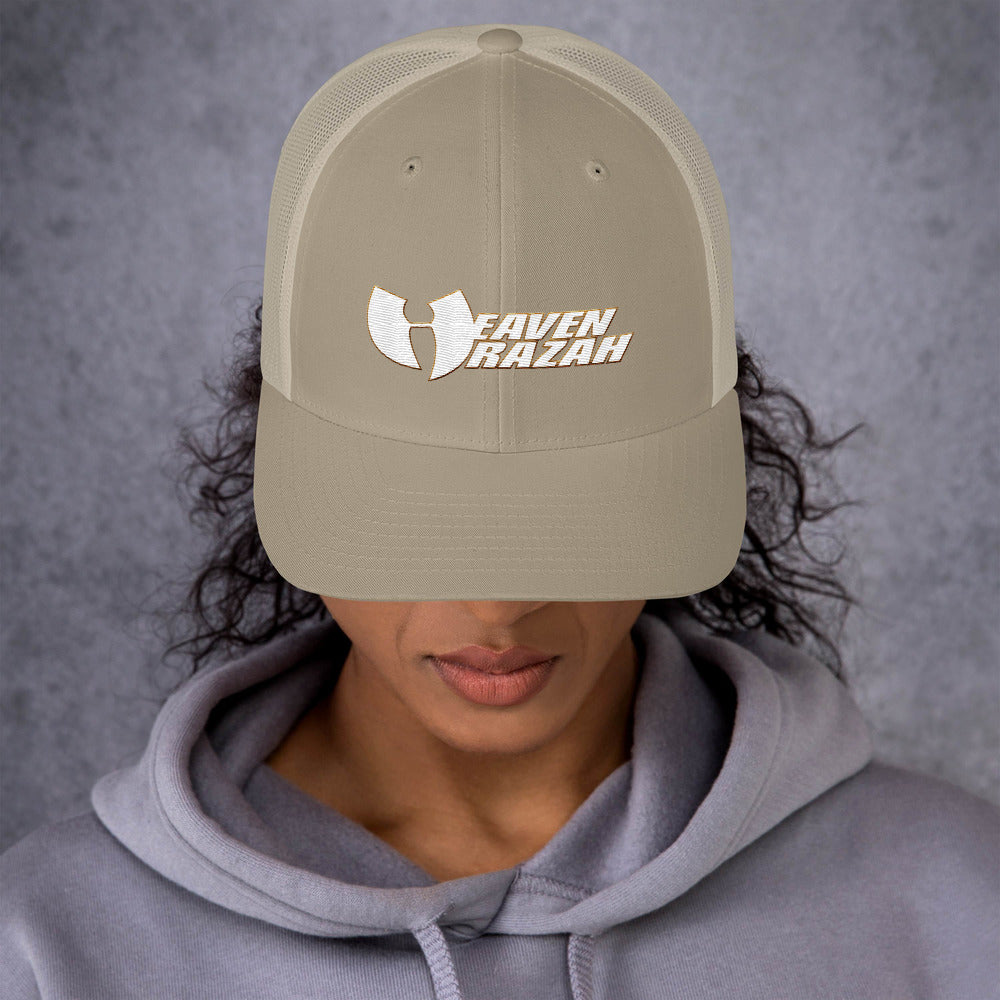 Official HellRazah Music Inc Embroidered Hat HeavenRazah Trucker Cap Graphics by Culture Freedom