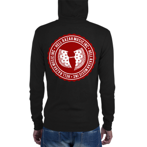 Official Hell Razah Music Inc. / Heaven Razah Red Bandana Unisex Zip Hoodie Graphics by Cuban Pete CS75 Designs