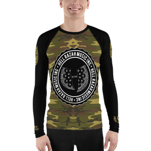 Official Hell Razah Music Inc Camo on Black Sublimated Athletic Men's Rash Guard