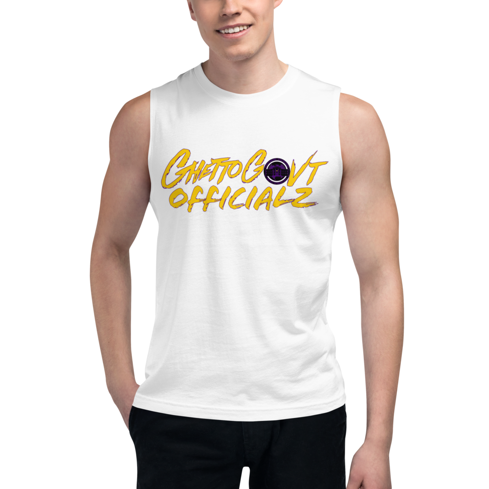 Ghetto Gov't Officialz Logo Designer Unisex Muscle Shirt Official Heaven Razah GGO WINGZ UP