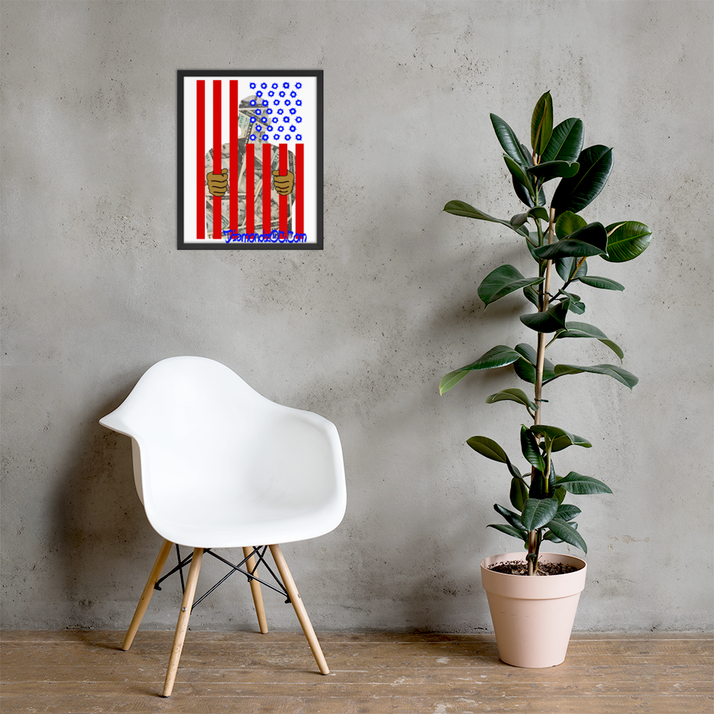 DOC Flag Wall Art Enhanced Matte Paper Framed Poster (in)