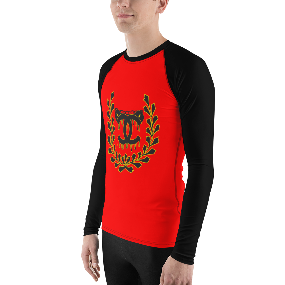 Red Uncuffed by Diamondz Men's Athletic Rash Guard