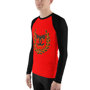 Red Uncuffed by Diamondz Men's Athletic Rash Guard