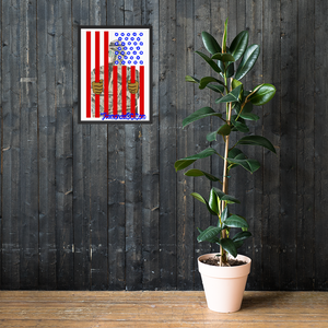 DOC Flag Wall Art Enhanced Matte Paper Framed Poster (in)