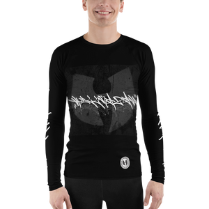 Official HellRazah Music Inc. Tagger Style Designer Athletic Men's Rash Guard HeavenRazah Merch Graphics by Sly Ski Original