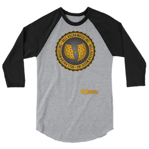 Official Hell Razah Music Inc Logo Designer Tee 3/4 sleeve raglan shirt