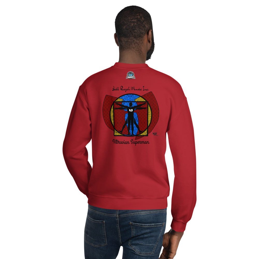 HRMI BLACK Superman 2 Hell Razah Music Inc Designer Sweatshirt HeavenRazah Official Merch Graphics by iHustle365