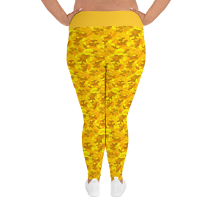 Renaissance Apparel Gold Camo Voluptuous Plus Size Leggings