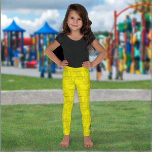 Official HellRazah Music Inc. Designer Youth Kid's Leggings HeavenRazah Merch Graphics by iHustle365