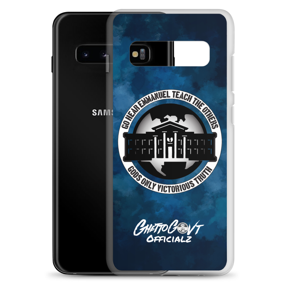 Ghetto Gov't Officialz Logo Go Hear Emmanuel Teach The Others Samsung Cell Phone Case Heaven Razah Hell Razah Music Inc