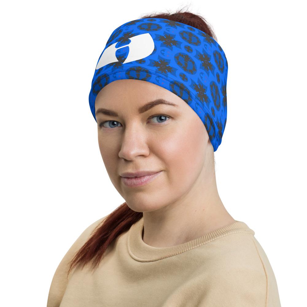 Renaissance Blue Azure Face Covering - Neck Gaiter