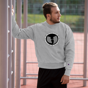 HRMI Black and Gray Logo HellRazah Music Inc. Designer Champion Sweatshirt HeavenRazah