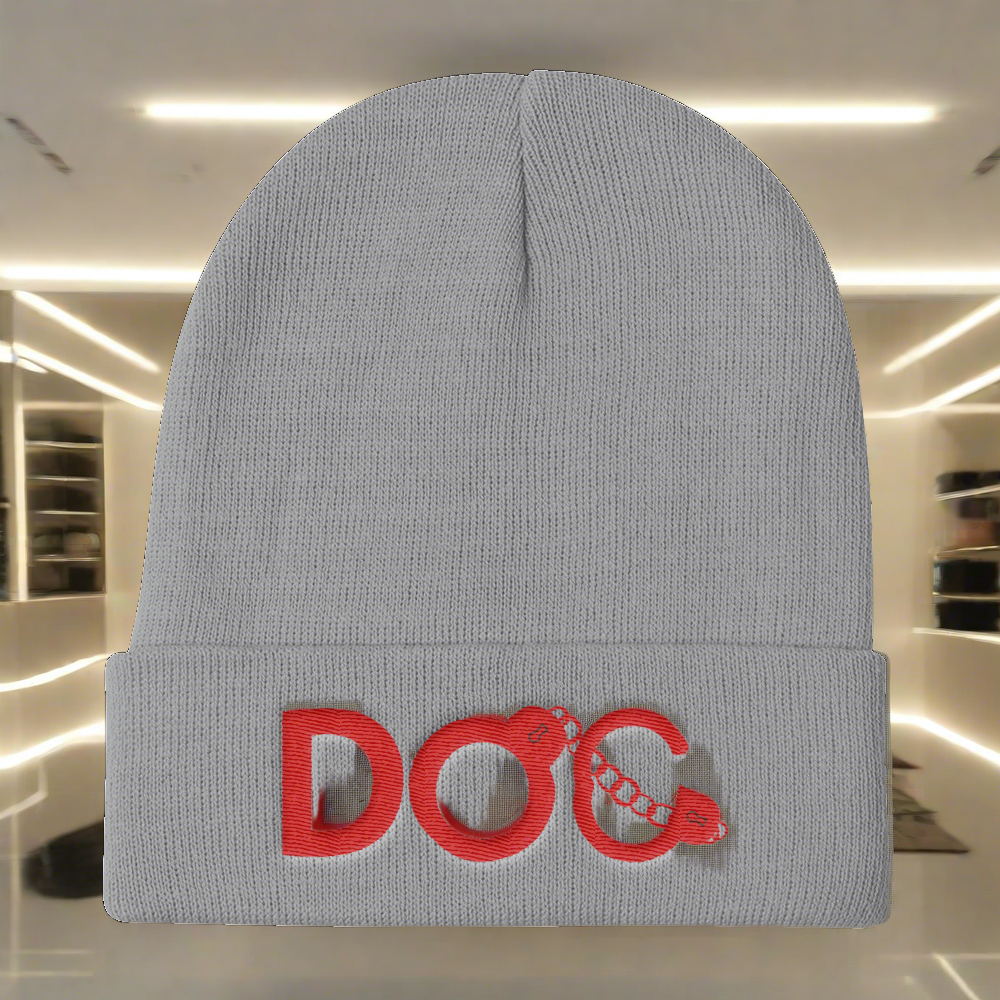 Diamondz Original Clothing D.O.C. Logo Embroidered Knit Beanie