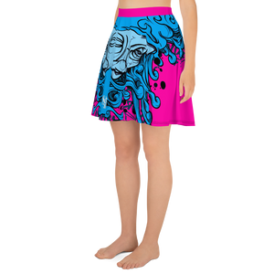 HRMI Pink Hydra Designer Skater Skirt HellRazah Music Inc