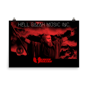 Hell Razah Music Inc Red Logo Official Merchandise Photo paper poster