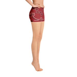 Red Bandana Flag by Diamondz Designer Shorts