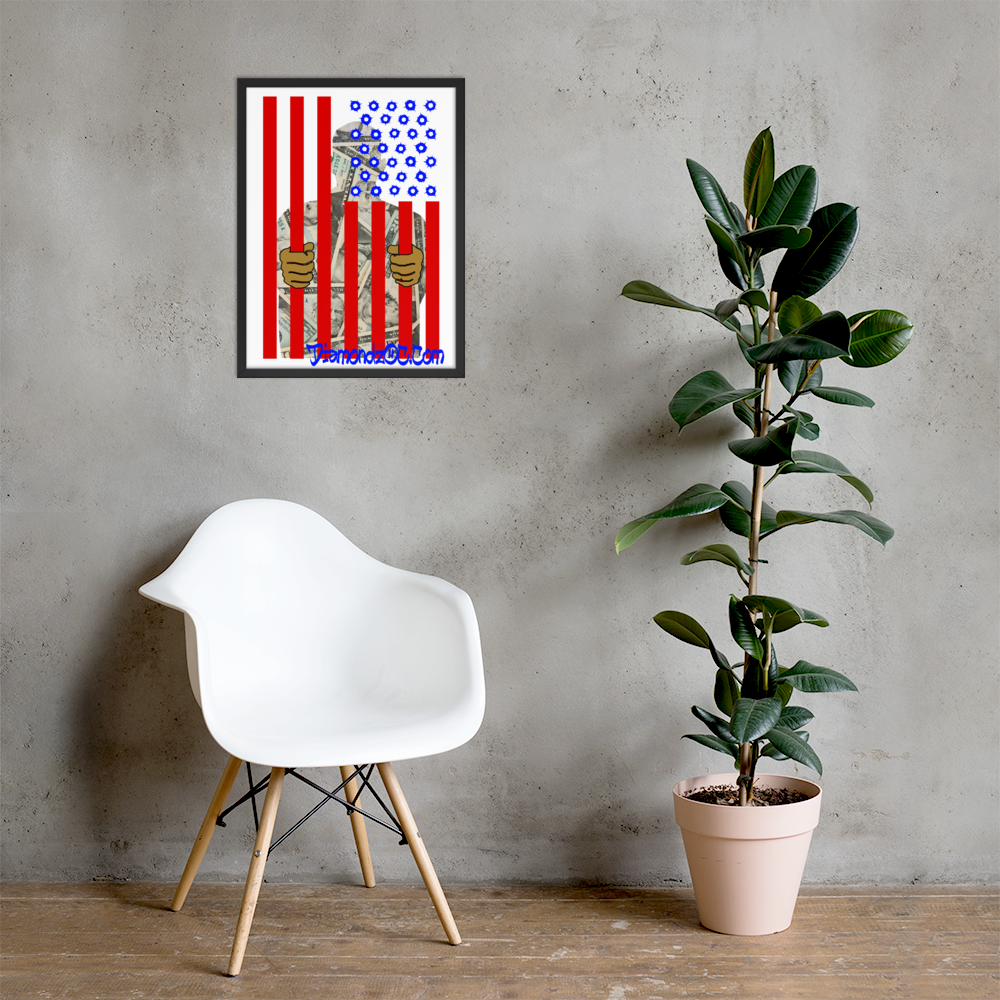 DOC Flag Wall Art Enhanced Matte Paper Framed Poster (in)