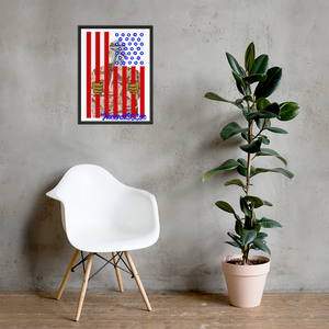DOC Flag Wall Art Enhanced Matte Paper Framed Poster (in)