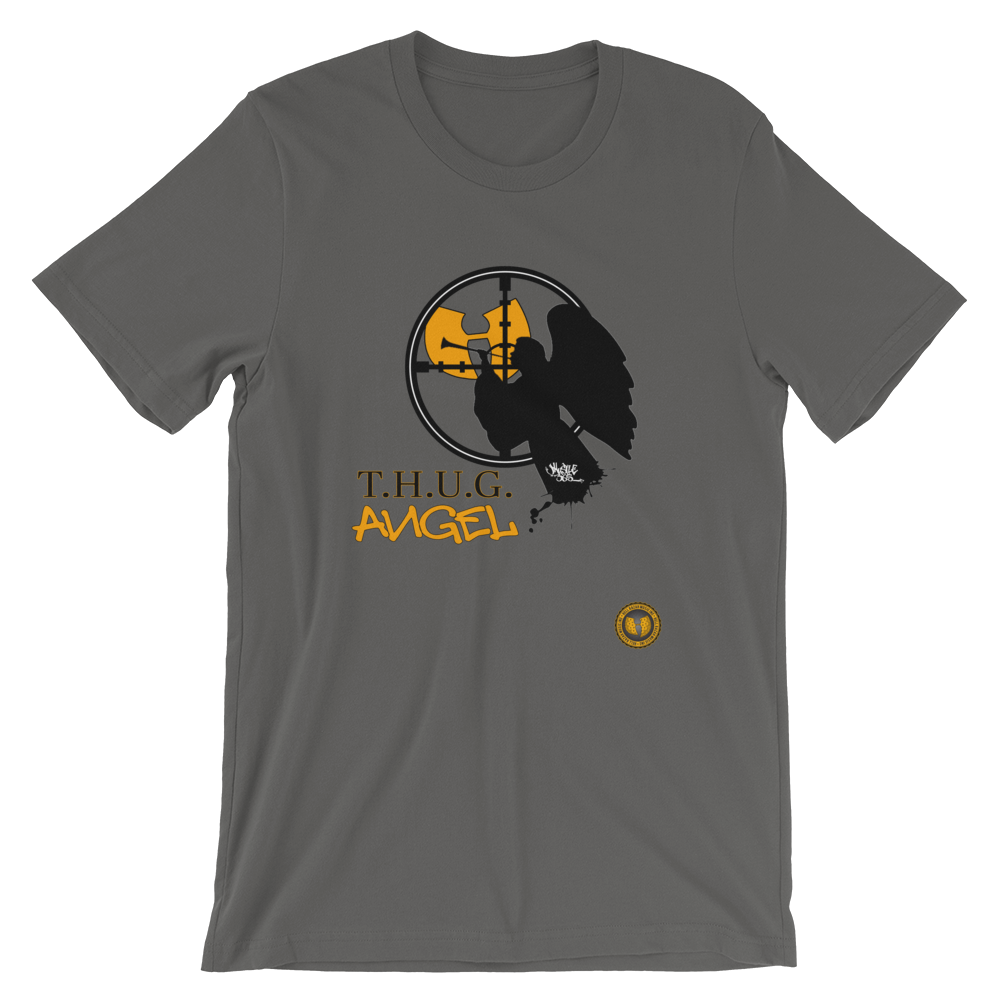 Official Hell Razah Music Inc T.H.U.G. Angel Designer Tee Short-Sleeve Unisex T-Shirt Graphics by iHustle365_ Heaven Razah Merch
