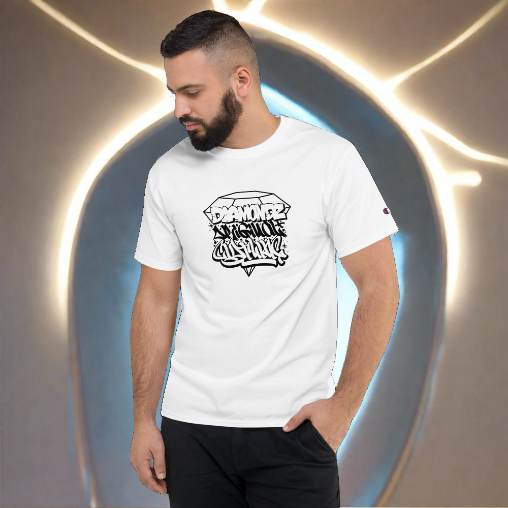 Diamondz Original Clothing Sly Ski Graffiti Men's Champion T-Shirt