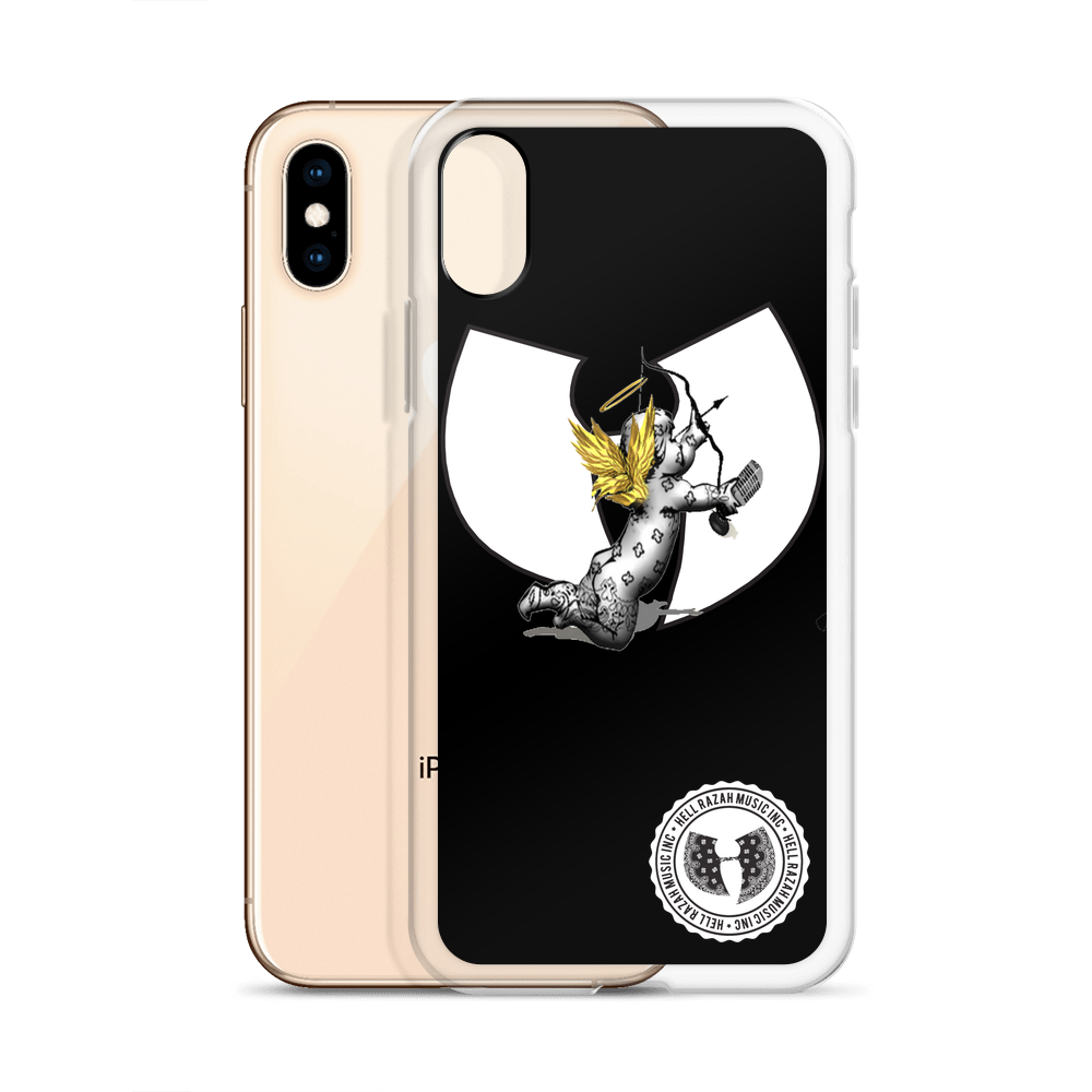 Official Hell Razah Music Inc Cherub with Mic Designer iPhone Case Heaven Razah Graphics by SmuveMassBeatz