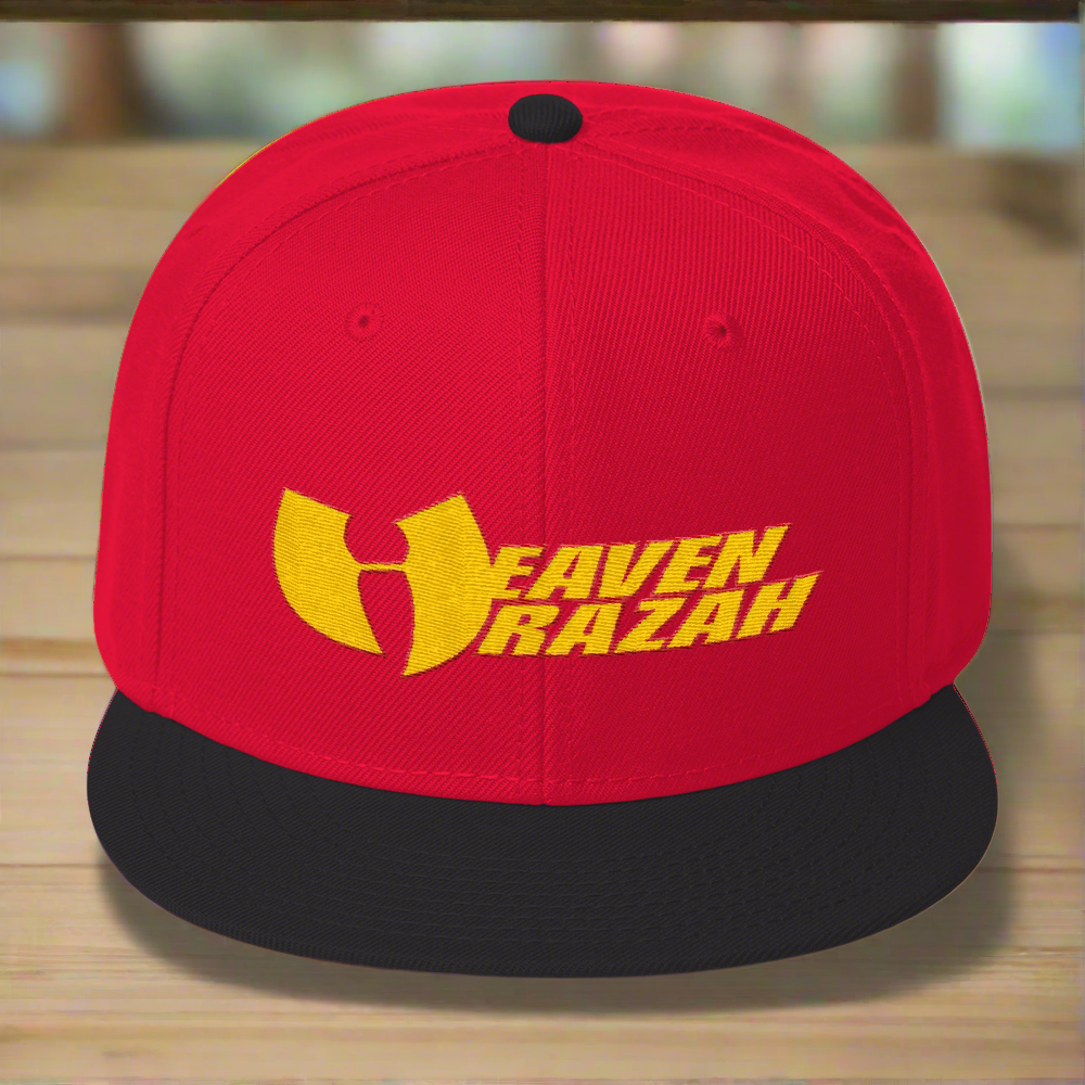 Official Hell Razah Heaven Razah Cap Embroidered Official WU Snapback Hat Graphics by Culture Freedom