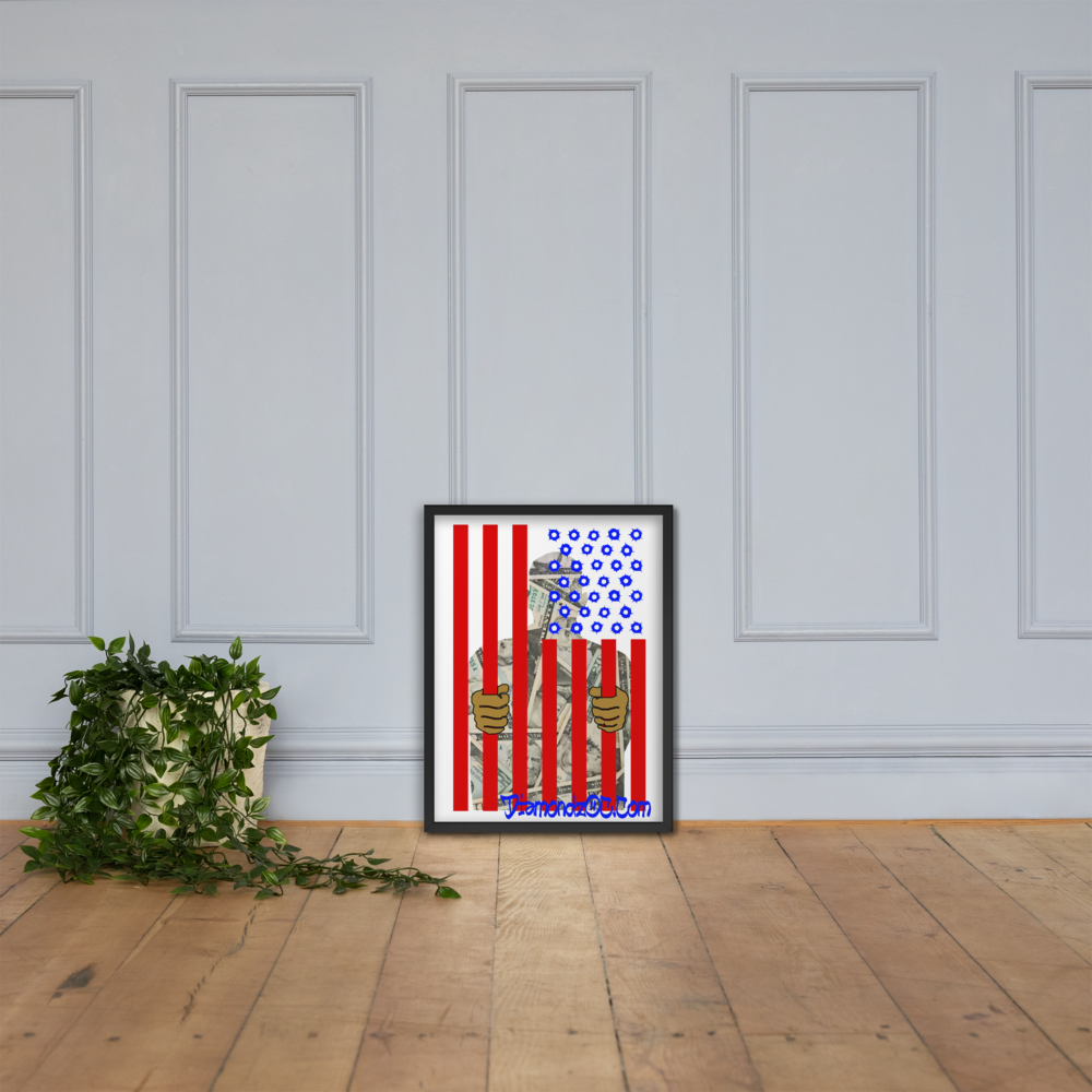 DOC Flag Wall Art Enhanced Matte Paper Framed Poster (in)