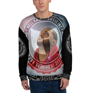 Hell Razah Music Inc Head in Clouds Designer Unisex Sweatshirt Graphics by STRS Design