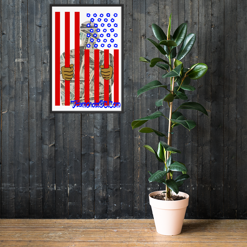 DOC Flag Wall Art Enhanced Matte Paper Framed Poster (in)