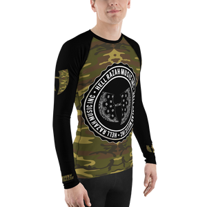 Official Hell Razah Music Inc Camo on Black Sublimated Athletic Men's Rash Guard