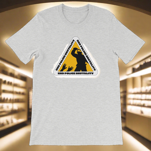 End Police Brutality Sign by Diamondz OC Designer Short-Sleeve Unisex T-Shirt Urban Protest Tee
