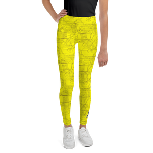 Official HellRazah Music Inc. Designer Teen - Youth Leggings HeavenRazah Merch Graphics by iHustle365_