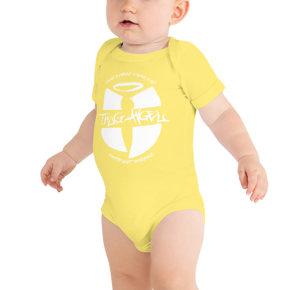 Thug Angel GGO Those Humbled Under God Official Heaven Razah Baby Bodysuit Button T-Shirt