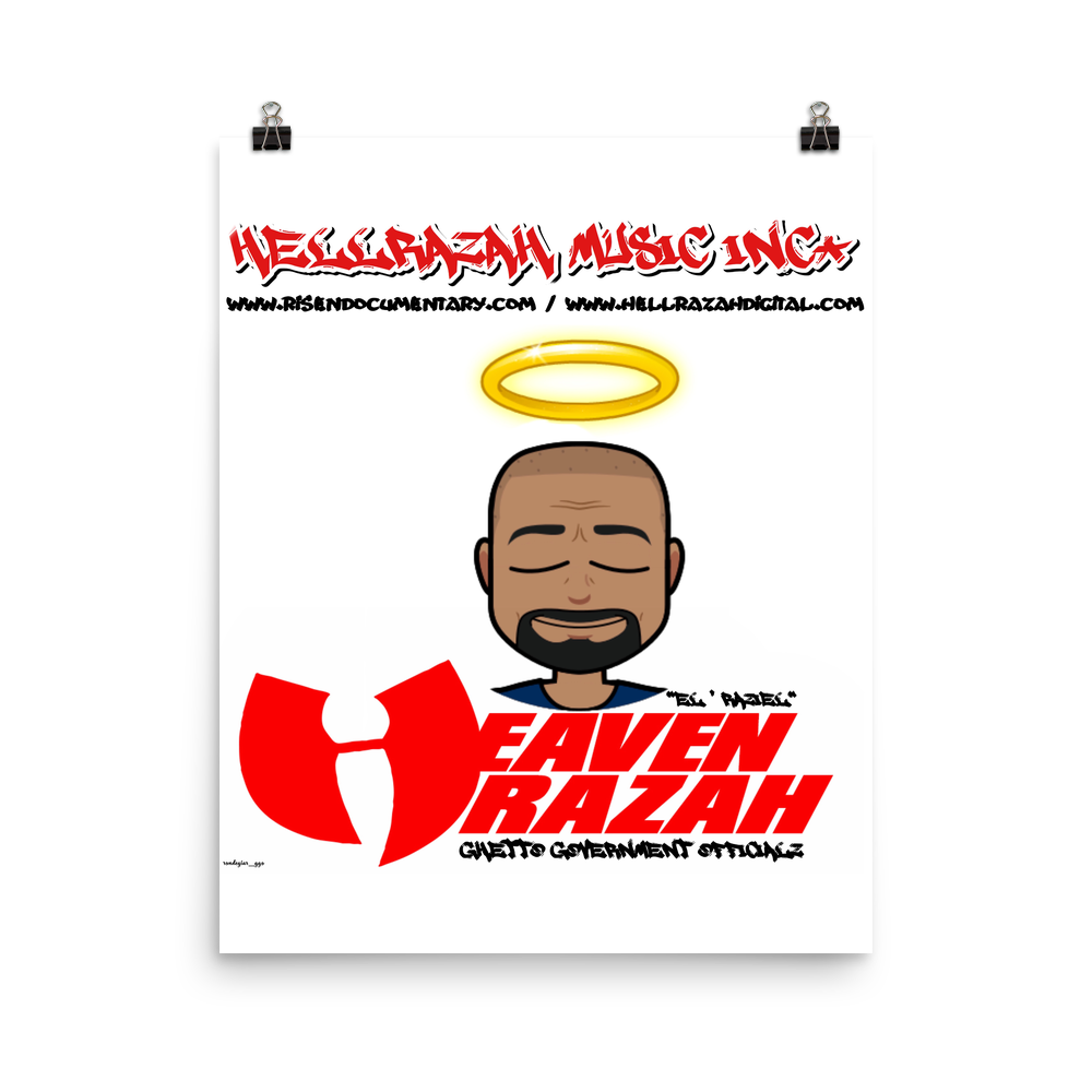 Ghetto Government Officialz Hell Razah Music Inco Halo Official Merchandise Poster