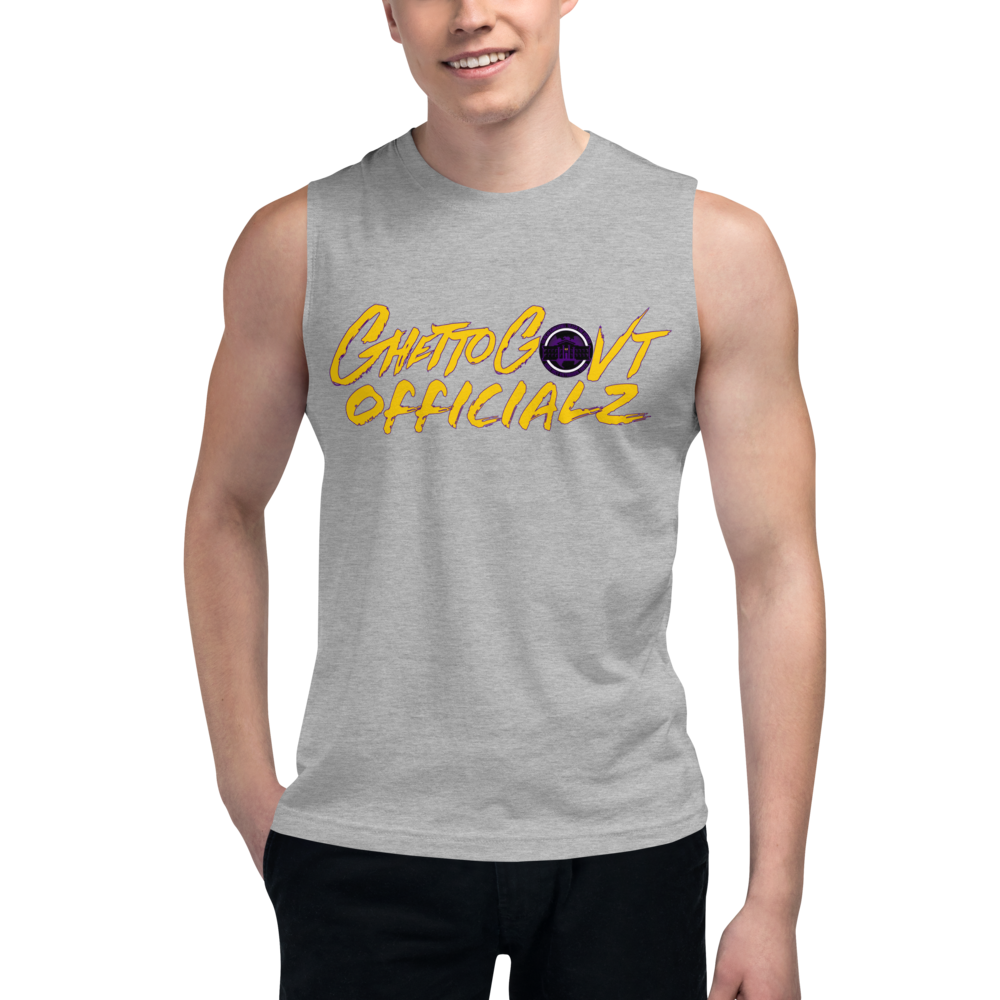 Ghetto Gov't Officialz Logo Designer Unisex Muscle Shirt Official Heaven Razah GGO WINGZ UP