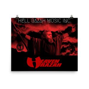 Hell Razah Music Inc Red Logo Official Merchandise Photo paper poster