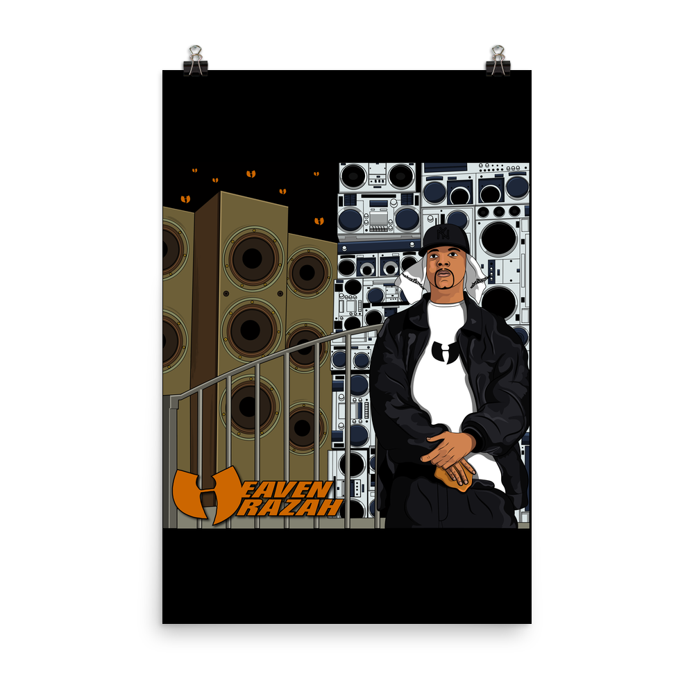 Official Heaven Razah / Hell Razah Music Inc. Merchandise Poster Graphics by Sly Ski Original