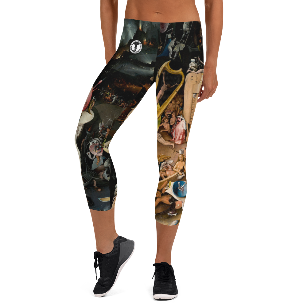 Official HellRazah Music Inc. Renaissance Designer Capri Leggings HeavenRazah Merch